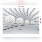 Fototapeta 3d kule w tunelu