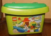 LEGO DUPLO 4624 Zestaw w pudełku plastikowym plac zabaw, pies, kot