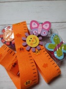 Miarki dekoracyjne dla dzieci 4 sztuki 140 cm kolorowe na filcu 