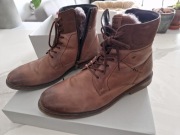 Brazowe buty ocieplane Wojas