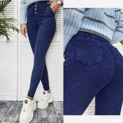 Dżinsy spodnie ocieplane zimowe