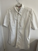 Biała koszula s.Oliver krótki rękaw Slim Fit rozmiar XL