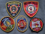 Zestaw 5 naszywka Straż  Pożarna  USA Bardzo rzadkie