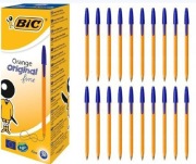 16 niebieskich długopisów BIC orange original line nowe długopisy 