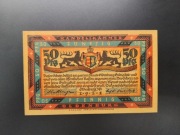 Banknot Notgeld 50 Fenigów 1921 Oldenburg Niemcy świetny stan 