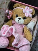 Misia szydełkowa maskotka prezent 40cm 