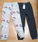 Nowy Zestaw dwie pary spodni dresowych 134 sinsay pieski