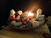 3 Figurki Buddy Buddha Figurka Komplet 3 Sztuk 