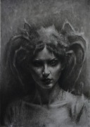 Portret węgiel pastele suche 50x70cm 