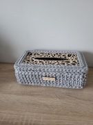 Chustecznik,pudełko na chusteczki,szydełko ,sznurek