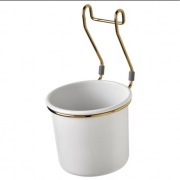 IKEA Hultarp pojemnik biały/złoty (104.628.30)