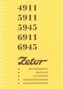 Katalog części Zetor 4911, 5911, 5945, 6911, 6945