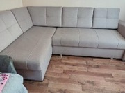 Narożnik z funkcją spania z pojemnikiem na pościel Plamoodporny 