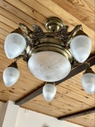 Żyrandol miedziany Mosiężny orły OURO KEMAR