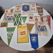 Proporczyki zestaw 15 sztuk KOSZALIN głównie lata 70 te