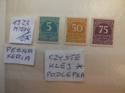 3szt. znaczki pełna seria Mi 274 Niemcy 1923r. CYFRY czyste * Rzesza