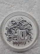 1 DOLAR ŻÓŁWIE NINJA 40 LAT FILMU TUVALU 2024R.UNCJA SREBRA.