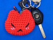 Amigurumi Keychain Brelok na Szydełku Czerwony Handmade Prezent