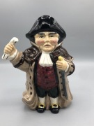 Bumble – figuralny kufel Toby Jug, Anglia, vintage