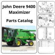 John Deere 9400 Maximizer Combine Harvester Parts Catalog