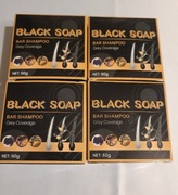 Czarny Szampon w Kostce Zmieniający Kolor Włosów ZESTAW 4 SZT