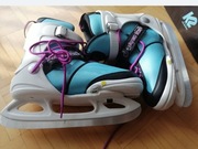 Łyżwy K2 dziewczęce regulowane, stan bdb 