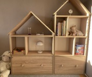 Regały dziecięce domki z szufladami – komplet 2 szt. – Warszawa Gocław