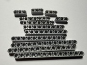 LEGO TECHNIC LIFTARMY BELKI  JASNO SZARE  12 szt