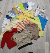 #19 - zestaw 23 szt ciuszków chłopięcych rozmiar 86