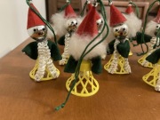 5 pajacyków bombek z PRL