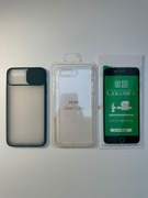 2 Nowe Etui, Case, Obudowa iPhone 7/8 Plus+, szkło ekran