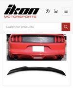 2015-2023 Ford Mustang High Kick Style  Spoiler