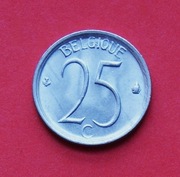 25  Centymów   1969  r -    Belgia   Belgique   Mennicza !! 