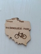 Magnes na lodówkę trasa rowerowa r10