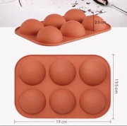 Forma silikonowa w kształcie pół kuli (do deserów)