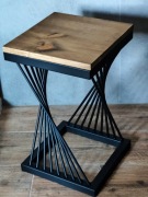 Zestaw kwietników loftowych metal + drewno | 3 rozmiary