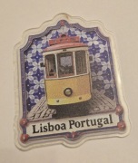 Magnes na lodówkę akrylowy Lisboa Portugal Portugalia Lisbona  (44) 
