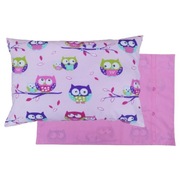 Poszewka 60x40 cm Sowy różowe - Bawełna