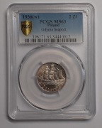 2 złote 1936 Żaglowiec - PCGS MS63  PIĘKNA !!!!
