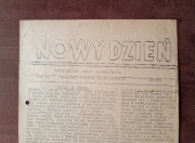 WARSZAWA 1944- POWSTANIE WARSZAWSKIE- PISMO NOWY DZIEŃ 17,8,1944