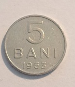 307. Moneta Rumunia 5 bani 1963 rok