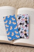 Zestaw 2 zakładek magnetycznych do książek pies kot kawaii nowe 