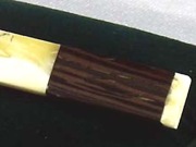 Spinka do krawata Bursztyn + drewno Wenge