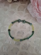Bransoletka handmade z naturalnych kamieni hematyt jadeit turkus afrykański
