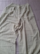 Nowe pistacjowe spodnie z lnu I rayonu rozmiar L