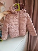 Kurtka wiosenna lekka brudny róż H&m 110-116