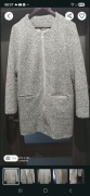 Płaszczyk sweterkowy r. XL Zalando