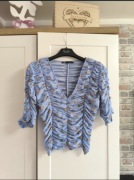 Urocza bluzka w kwiatuszki top Zara rozmiar M 38