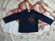 Granatowa bawełniana bluzka z długim rękawem Tape à l'œil 86 jak nowa