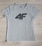 Szary t-shirt koszulka bluzka chłopięca 4F r. 164
